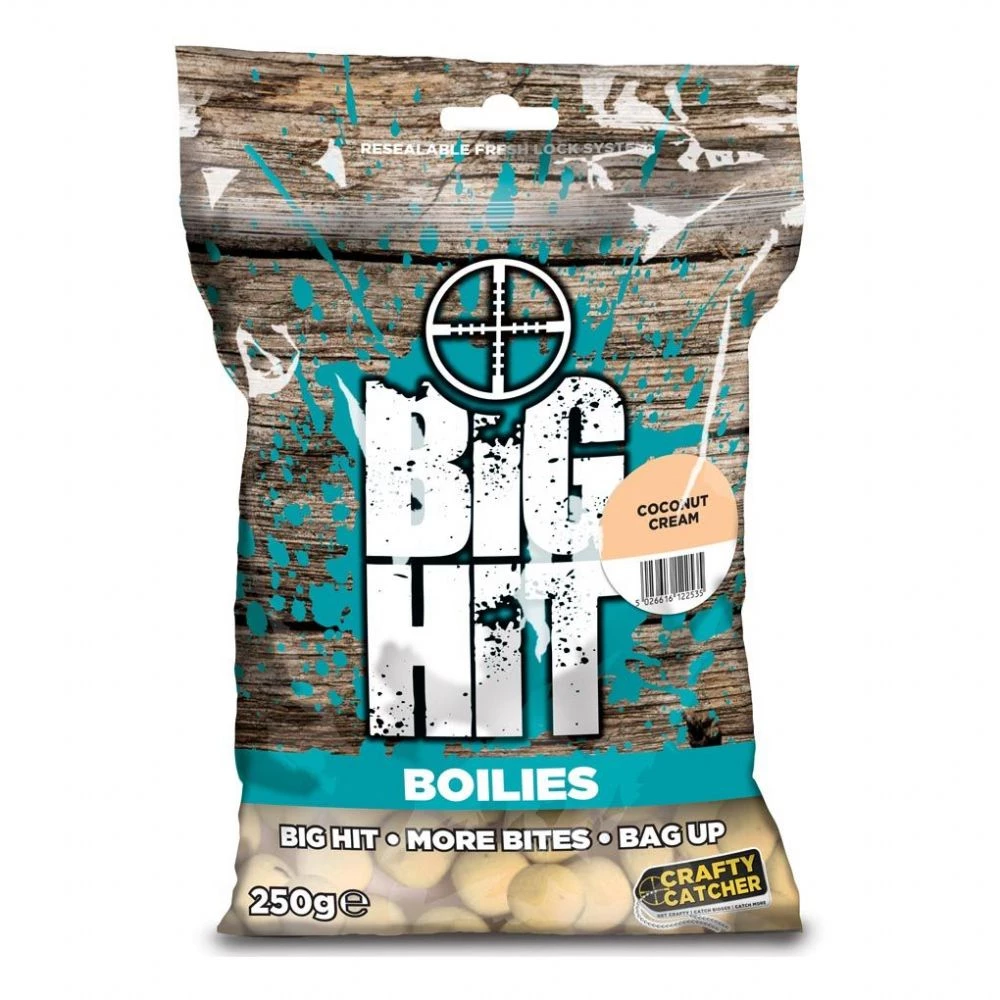 Davy Jones Tackle Crafty Catcher Big Hit Boilies Coconut Cream 250G 3 Davy Jones Tackle Crafty Catcher Big Hit Boilies Coconut Cream 250G