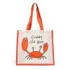 Davy Jones Tackle Crabby Old Bag - Jute Shopping Bag