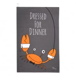 Davy Jones Tackle Dressed For Dinner Tea Towel GIFTS