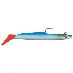 Davy Jones Tackle Eddyjelly Jig Eel White/Blue Fire Tail Eddystone
