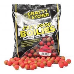 Davy Jones Tackle Crafty Catcher Fast Food Boilies - Strawberry & Krill 500G