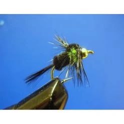 Davy Jones Tackle S/S G/Head Nymphs Montana Green X6 Flies