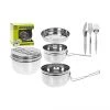 Davy Jones Tackle Tiffin Style Camping Cook Set - 6 Piece Cooking