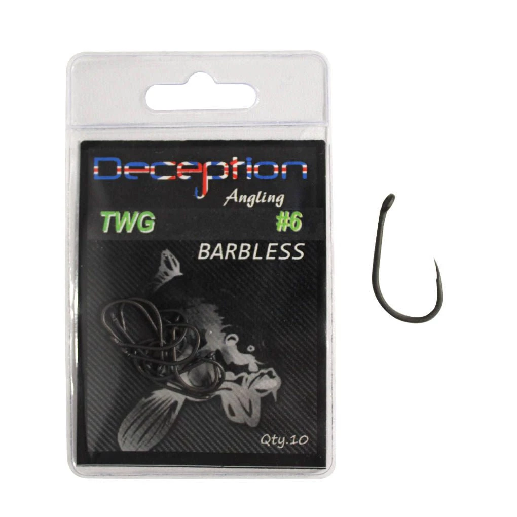 Davy Jones Tackle Deception Twg Barbless 6 10 Hooks Per Pack 3 Davy Jones Tackle Deception Twg Barbless 6 10 Hooks Per Pack
