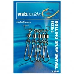 Davy Jones Tackle Wsb Rolling Snap Swivel 2 S/Serv