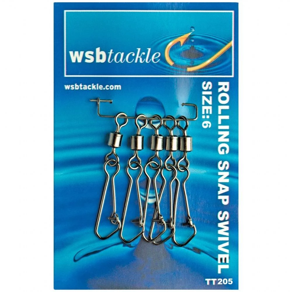Davy Jones Tackle Swivels Bulk & Self-Service Wsb Rolling Snap Swivel 6 S/Serv 3 Davy Jones Tackle Swivels Bulk & Self-Service Wsb Rolling Snap Swivel 6 S/Serv
